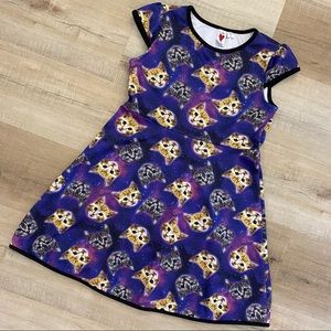 Kitty cat galaxy space dress